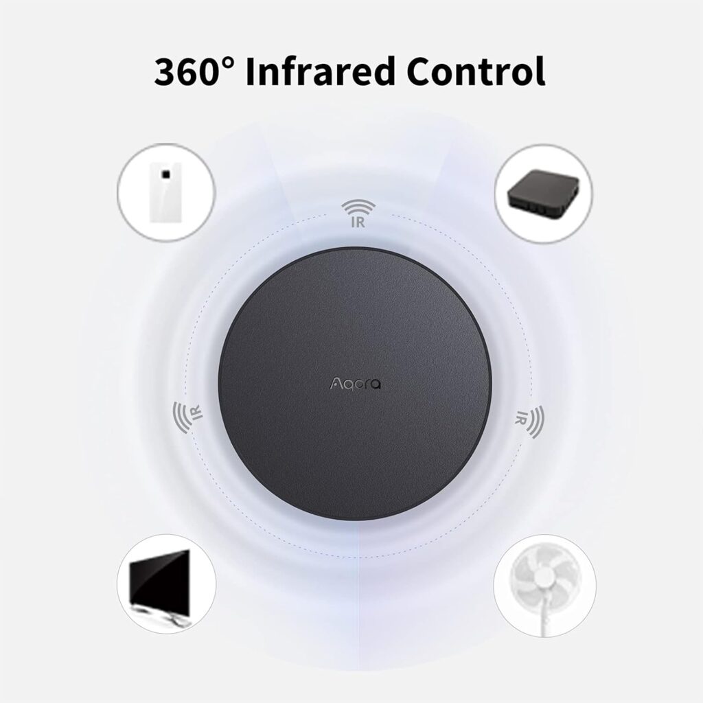 Aqara Smart Hub M2 (2.4 GHz Wi-Fi Required), Smart Home Bridge for Alarm System, IR Remote Control, Home Automation, Supports Alexa, Google Assistant, Apple HomeKit and IFTTT