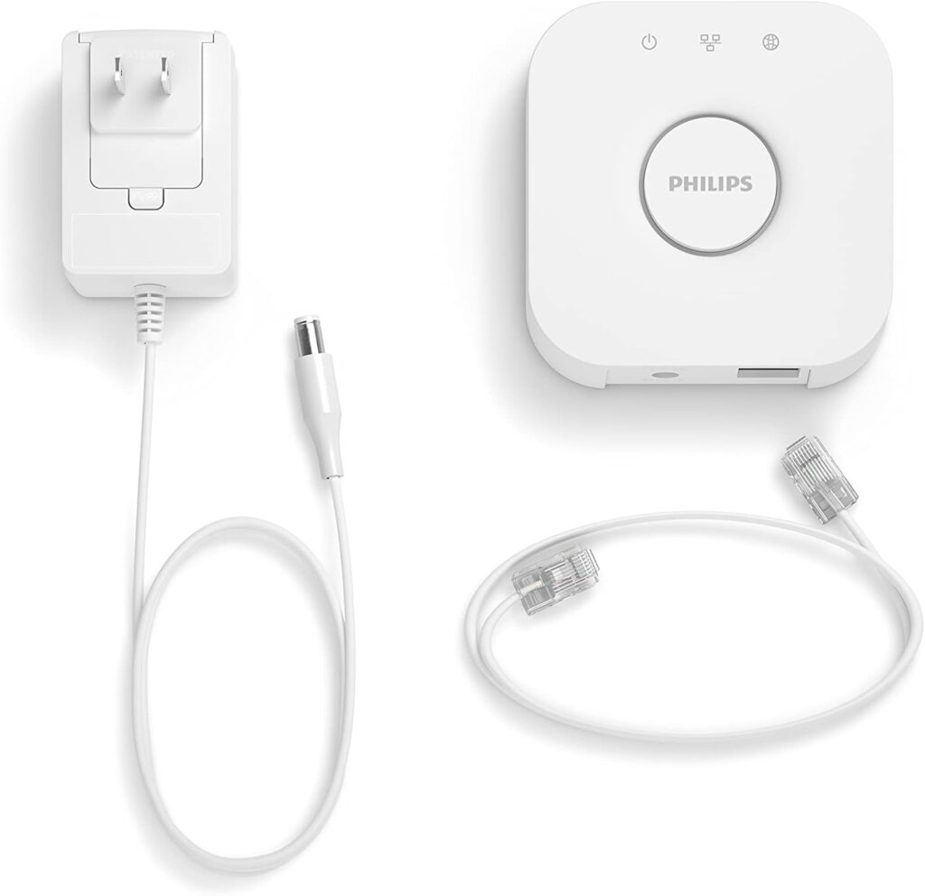 Philips Hue Bridge - Unlock the Full Potential of Hue - Multi-Room and Out-of-Home Control - Create Automations and Zones - Secure, Stable Connection Wont Strain Your Wi-Fi - Works with Voice, Matter