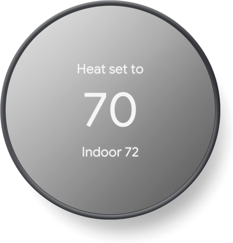 Google Nest Thermostat - Smart Thermostat for Home - Programmable Wifi Thermostat - Snow