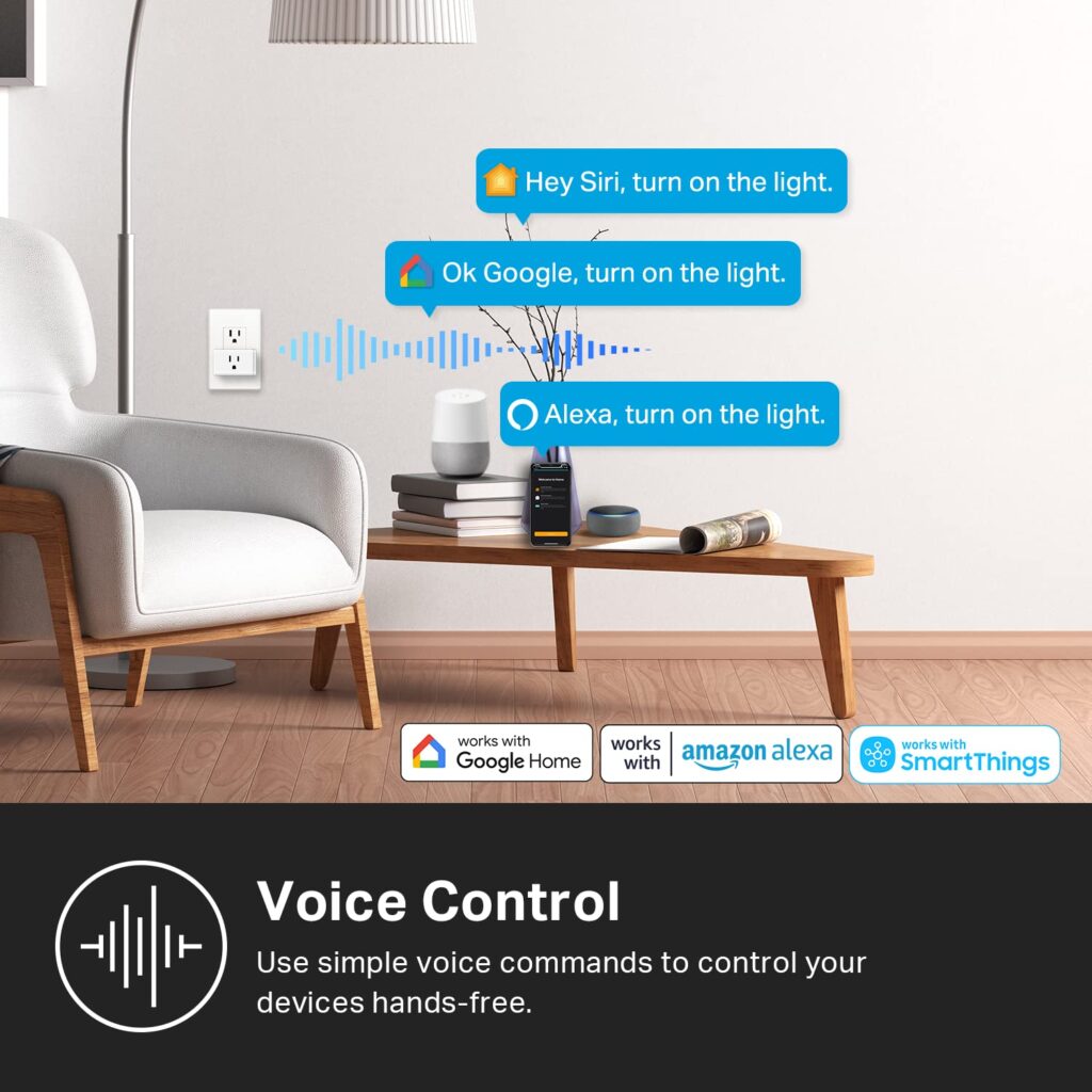 Kasa Smart Plug HS103P2, Smart Home Wi-Fi Outlet Works with Alexa, Echo, Google Home  IFTTT, No Hub Required, Remote Control,15 Amp,UL Certified, (Pack of 2) White