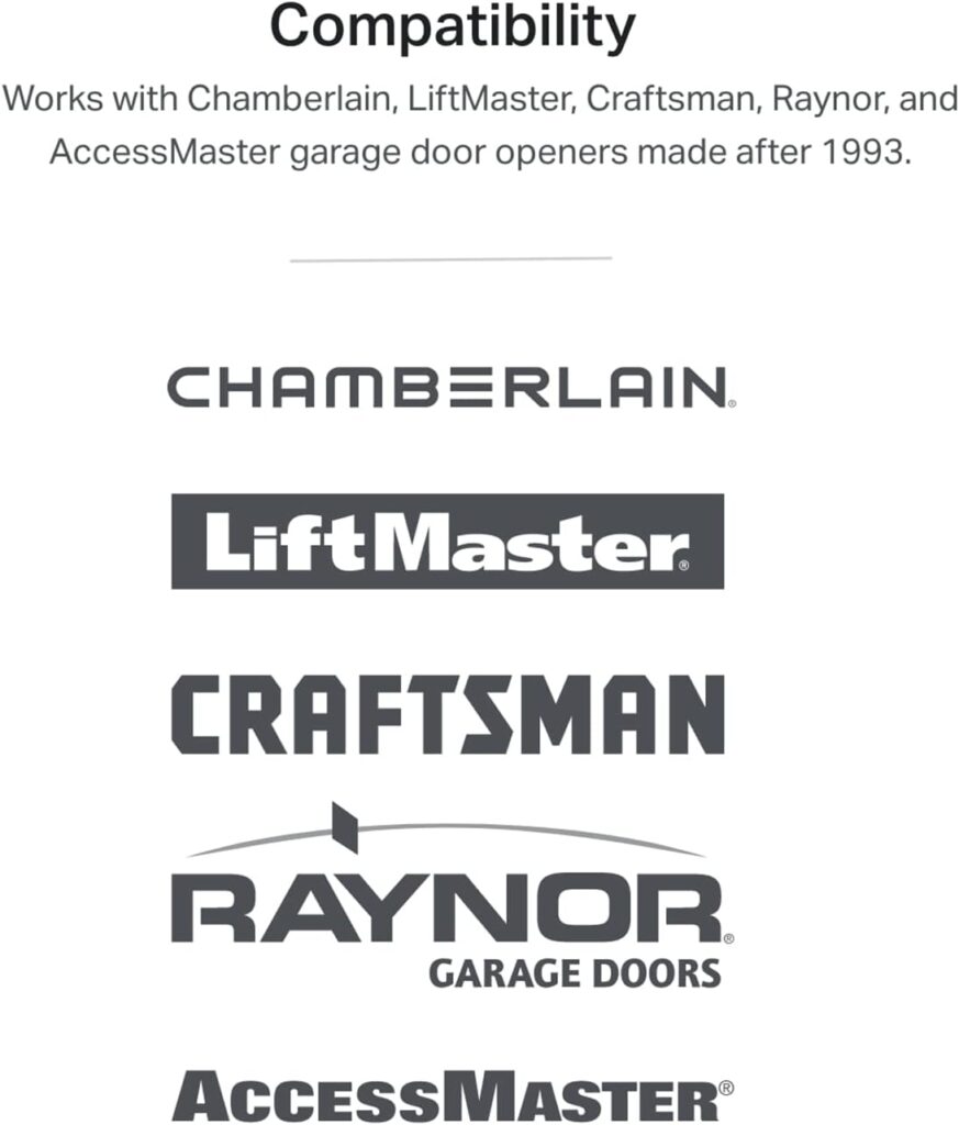 myQ Smart Garage Door Video Keypad with Wide-Angle Camera,Customizable PIN Codes,and Smartphone Control–Take Charge of Your Garage Access Works with Chamberlain, LiftMaster and Craftsman openers,White