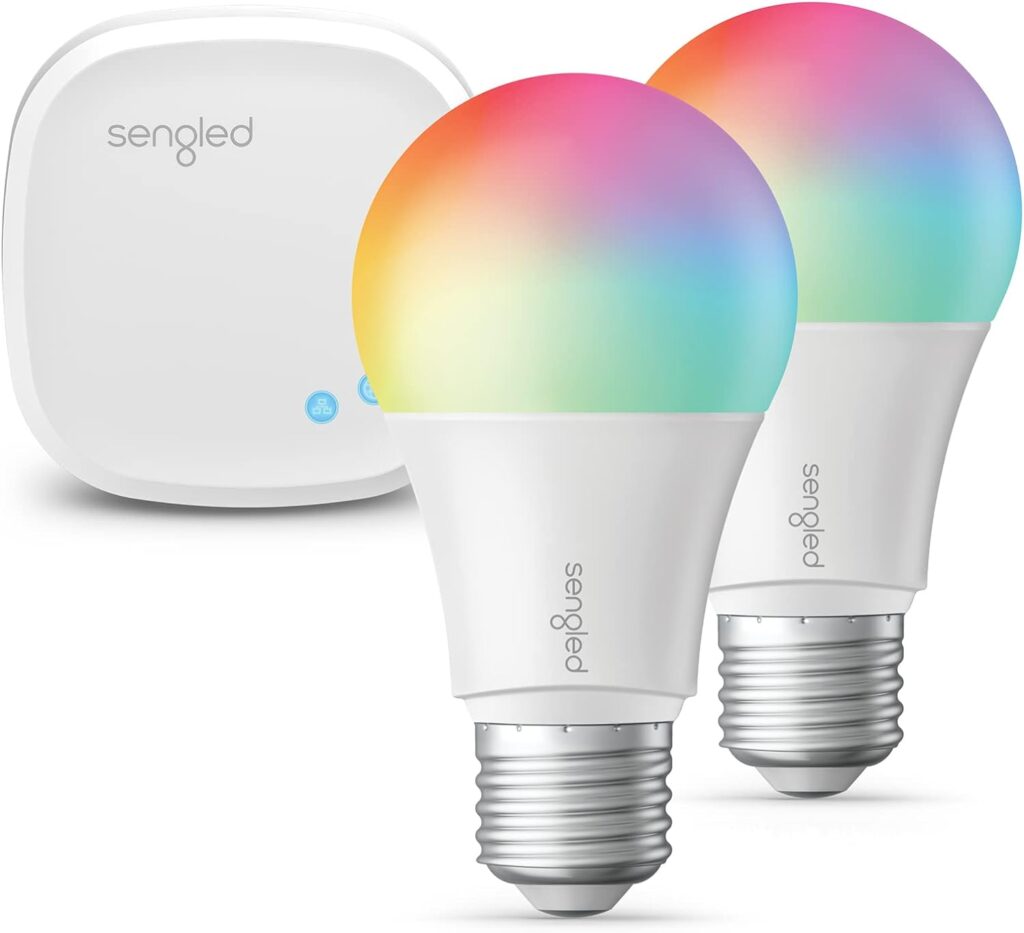 Sengled Smart Home Hub Z01-hub, Used Zigbee Smart Products Smart Bulbs, Compatible with Alexa, Google Assistance, White, 1 Pack.