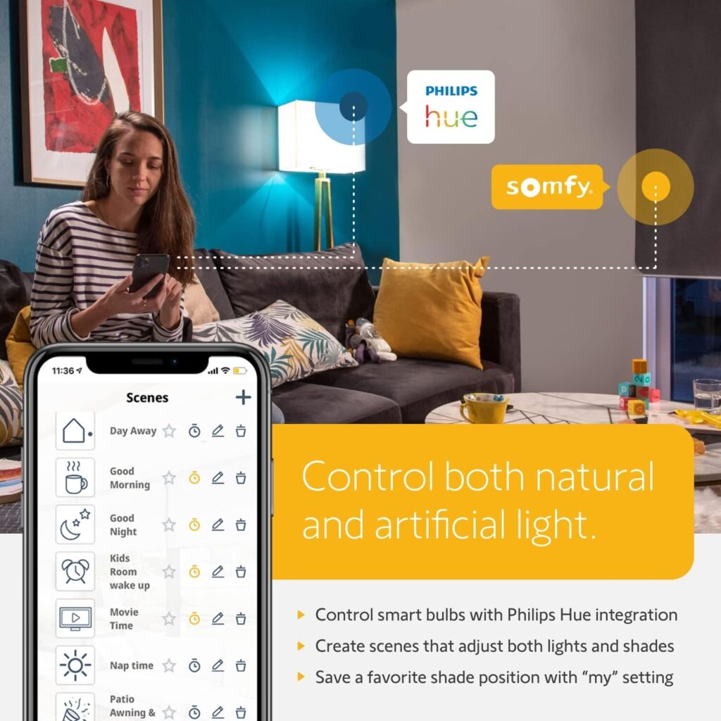 Somfy TaHoma Hub - Smart Home Gateway for RTS Blinds, Shades, Awnings - Works with Alexa, Google Assistant, Philips Hue - Integrate with Brilliant  SmartThings - Wifi or Ethernet #1811731  1870470