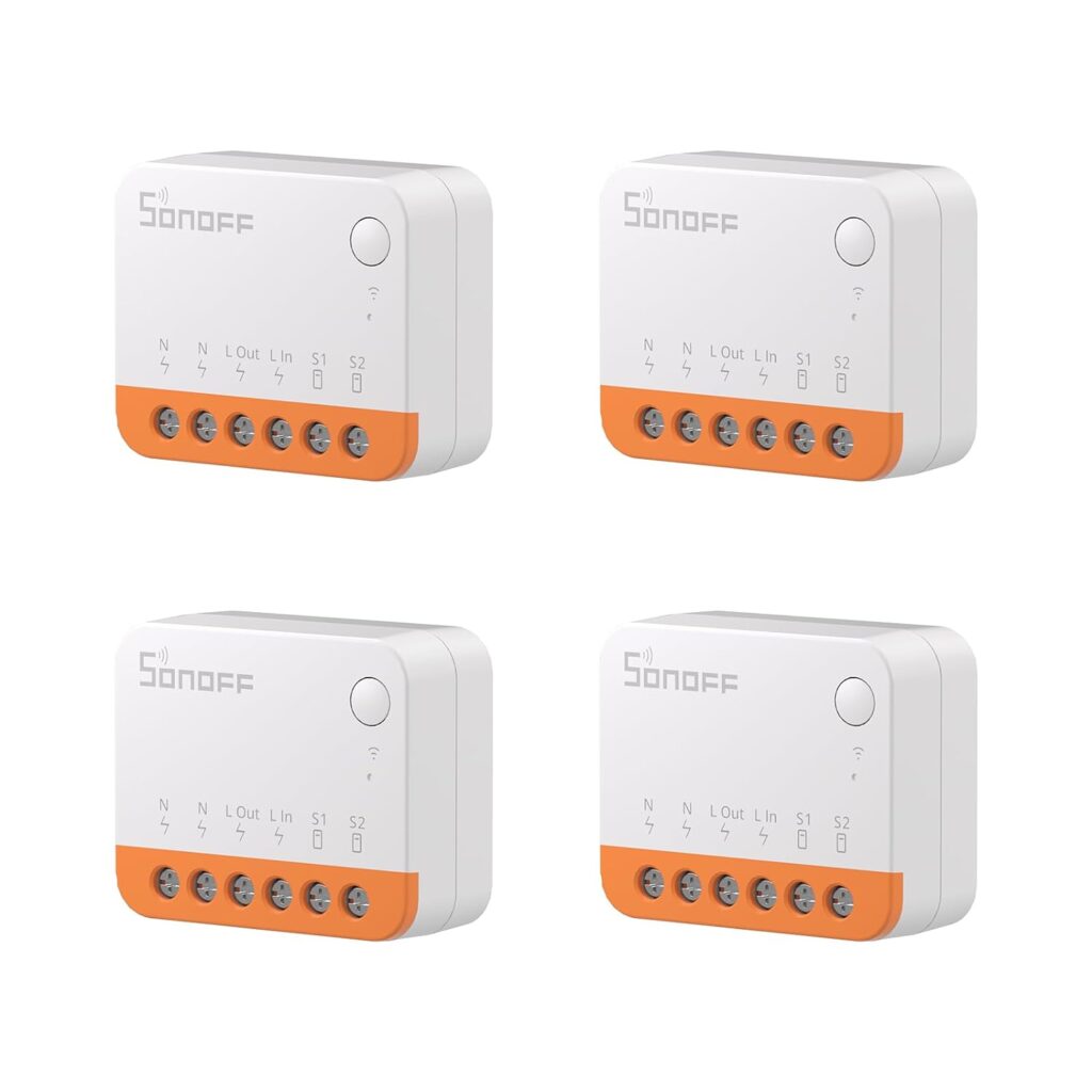 SONOFF MINIR4M Matter Smart Switch, Universal DIY Module for Smart Home Automation Solution, Compatible with Alexa  Google Home Assistant, No Hub Required, 4 Pack