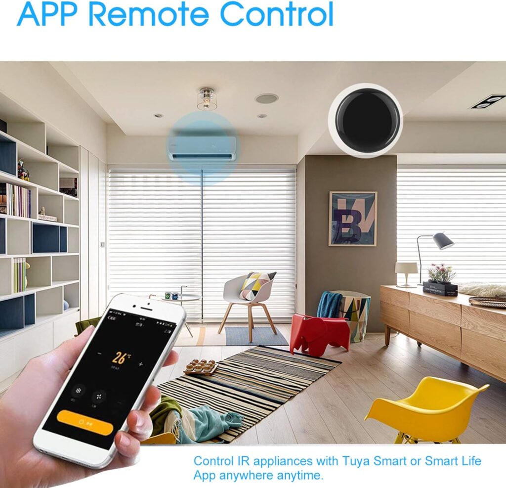 WiFi-IR Remote Controller Hub, Smart WiFi IR Remote Control Module, Tuya APP Smart Voice Control Compatible with Alexa and Google Home